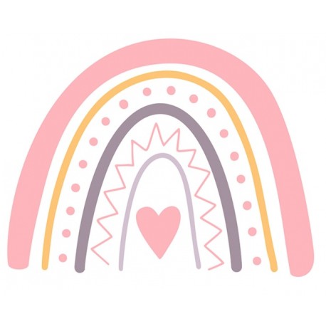 Sticker fleur violette pastel