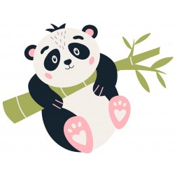 Sticker bambou violet