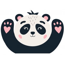 Sticker papillon pastel en vol