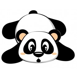 Sticker panda dort sur branche