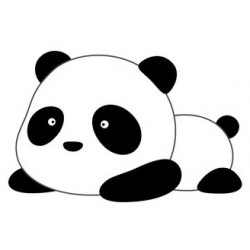 Sticker pandas en famille