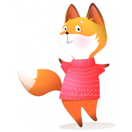 Sticker ours avec raquette de neige