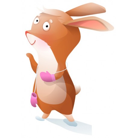 Sticker ours avec luge