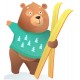 Sticker renard en marche