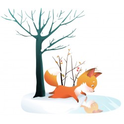 Sticker ours va skier