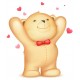Sticker ourson de dos
