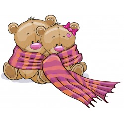 Sticker ourson en peluche