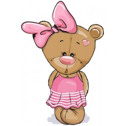 Sticker oursons avec echarpe