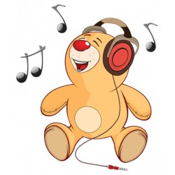 Sticker ourson avec pot miel