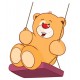 Sticker ourson en musique