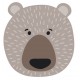 Sticker tete d'ourson