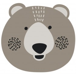 Sticker panda joue rose