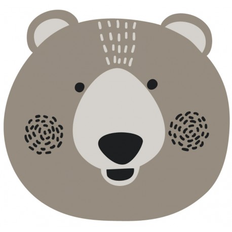 Sticker panda joue rose