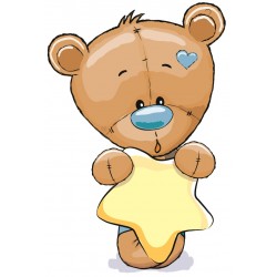 Sticker ours en fille