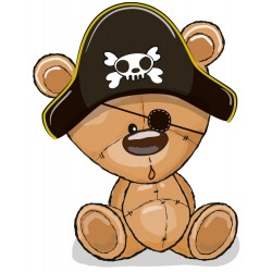 Sticker ourson dans les etoiles