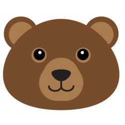 Sticker ourson sans carton