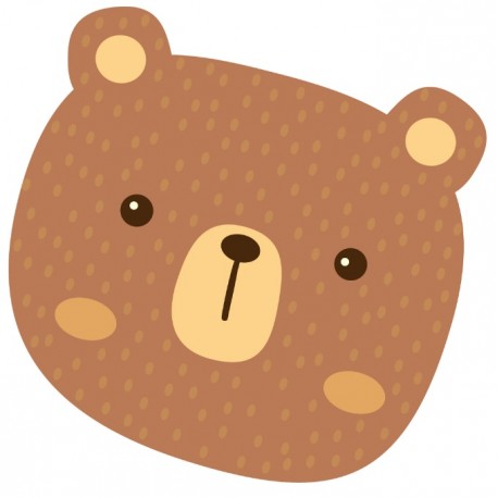 Sticker ourson brun