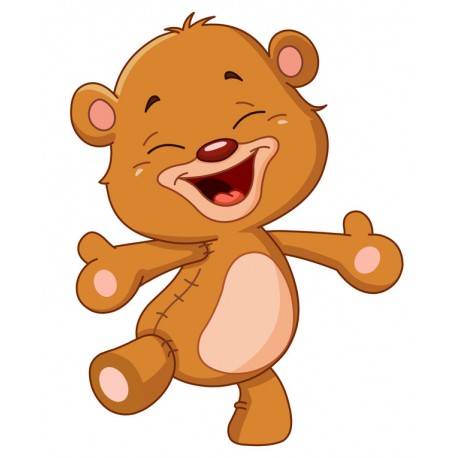 Sticker ours fait la fete