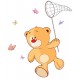 Sticker petit ours chapeau