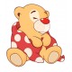 Sticker petit ourson parapluie