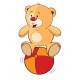 Sticker petit ourson couette