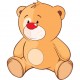 Sticker ourson monstre