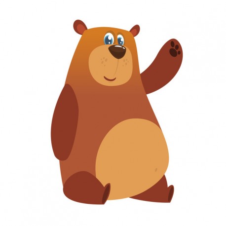 Sticker ourson peluche