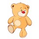 Sticker ours avec ballon