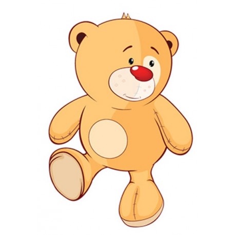Sticker ours avec ballon