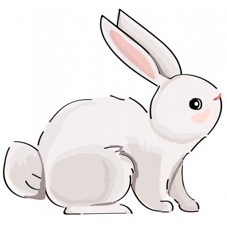 Sticker petit lapin
