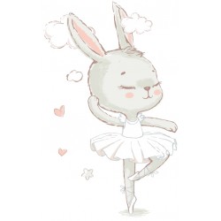 Sticker lapin danse