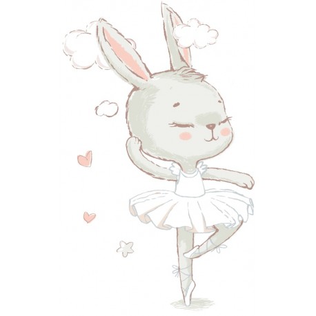 Sticker lapin danse
