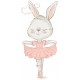 Sticker lapin danse etoile