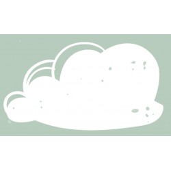 Sticker papillon blanc
