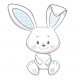 Sticker nuage blanc