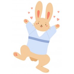 Sticker lapin paques