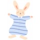 Sticker lapin avec pull