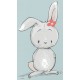Sticker lapin aime carotte