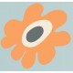 Sticker fleurs vintage deco
