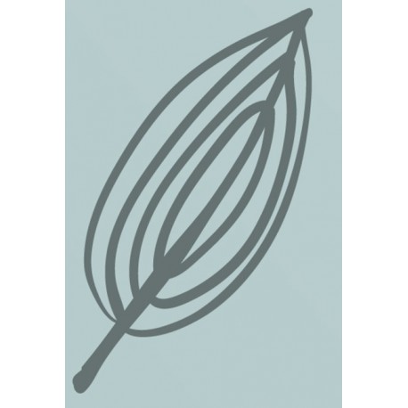 Sticker fleurs vintage orange