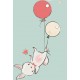Sticker lapin deco bebe
