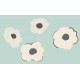 Sticker fleurs vintage deco