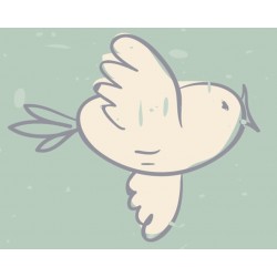 Sticker panier de lapins