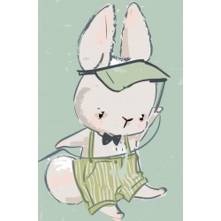 Sticker lapin danse
