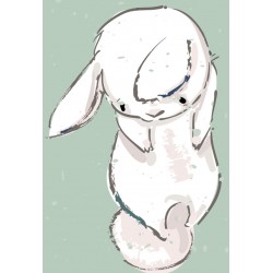 Sticker lapin chic