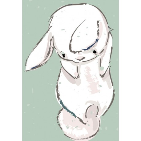 Sticker lapin chic