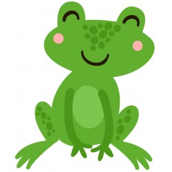 Sticker fleur boule rouge