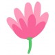 Sticker bouton de fleur