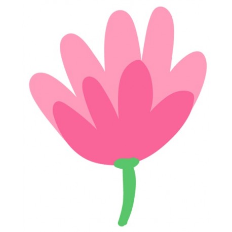 Sticker bouton de fleur