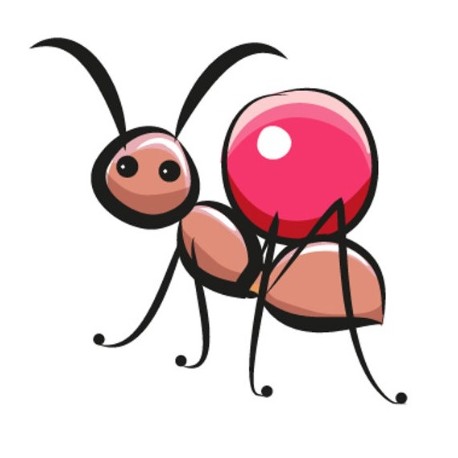 Sticker cerise en grappe deco